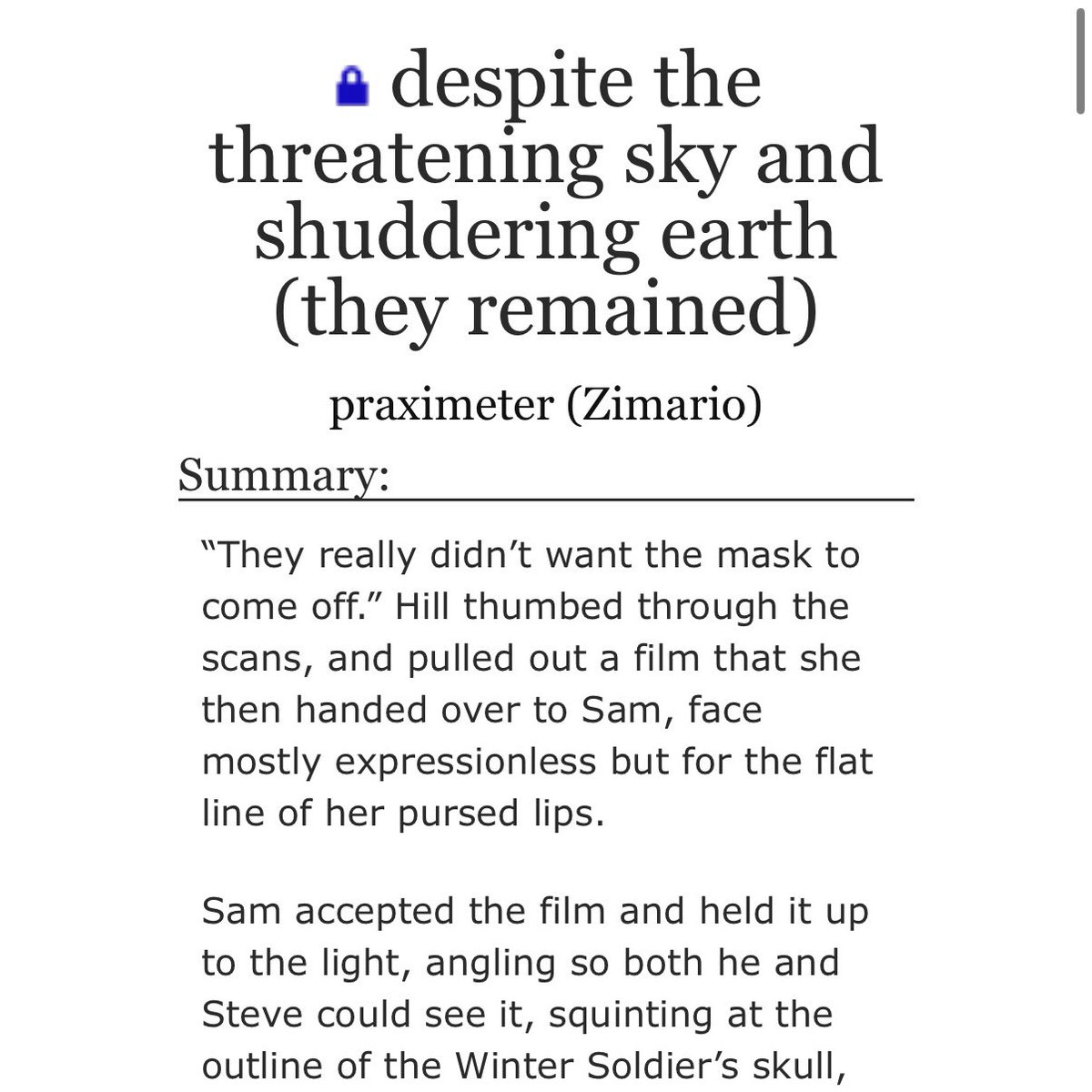 emotrophiccscde's tweet image. my roman empire? glad you asked cuz i legitimately think about these two Stucky fics at least once a day: