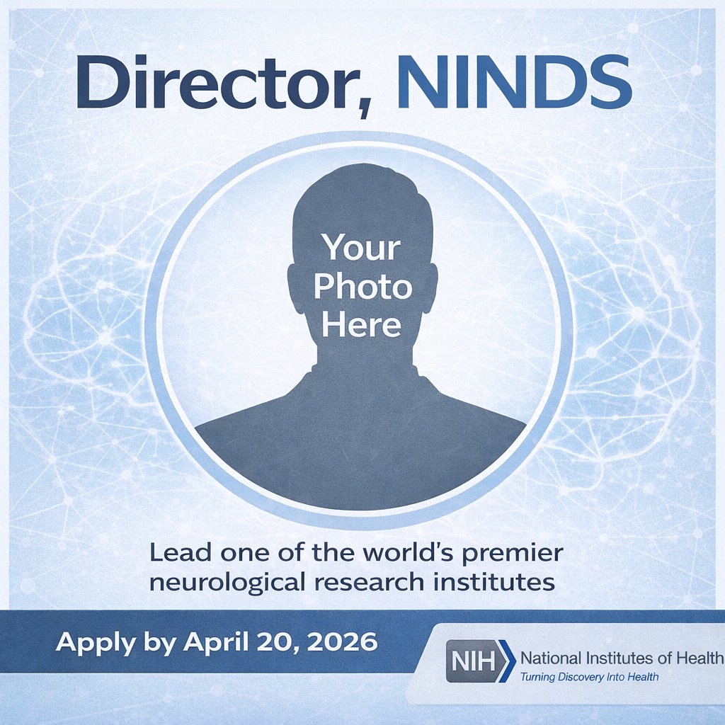 IEEEBrain's tweet image. Could this be you? Our friends at @AmericanBrainCo are spotlighting a major #leadership opportunity: @NIH is seeking a Director for #NINDS. Help shape the future of #brain and nervous system research. Learn more and apply: bit.ly/3Op0Us6