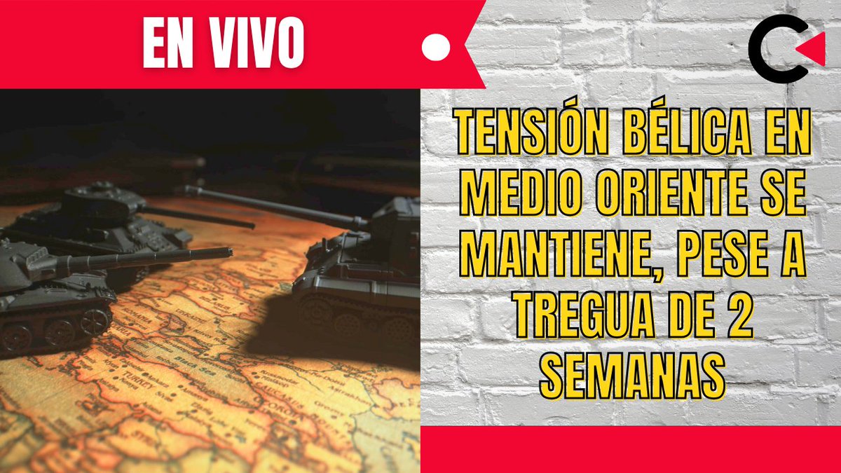 contralinea's tweet image. CONTRALÍNEA EN VIVO | A través de #Facebook y #YouTube con Aníbal García (@Anibal_garcia89) y Darren García (@Darren_Contra)

Nuestro tema de hoy: #TensiónBélica en #MedioOriente se mantiene, pese a tregua de 2 semanas

- También entrevistaremos al doctor en filosofía Fernando