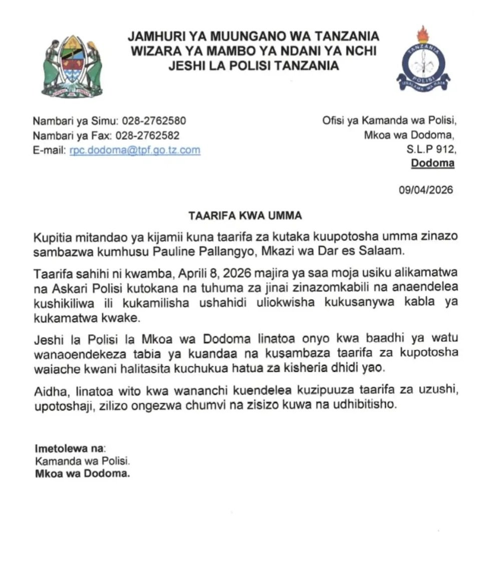 Police Force TZ tweet media