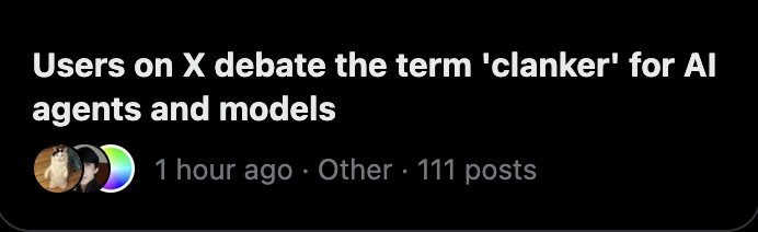 clanker clanker clanker clanker clanker clanker