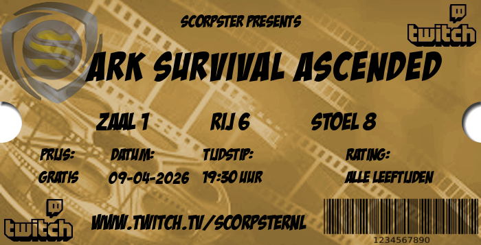 ScorpsterN's tweet photo. Hello there, 
Im gonna play Ark at 19:30 tonight
@ https://t.co/Swx66SOJXe
Come join me and have a great time. https://t.co/4hxexCV5T9