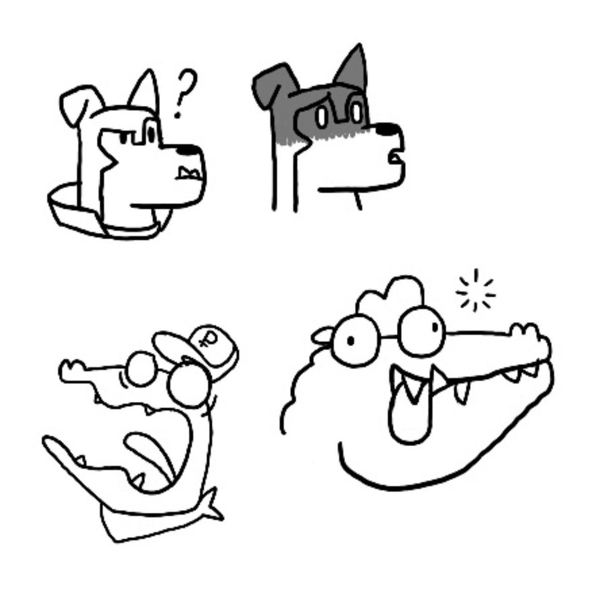 poopstanly's tweet photo. Funny little faces from Buddy, Pat and Mickey 🤪🤪

#buddythunderstruck #lateralligator https://t.co/AAt3KphItB