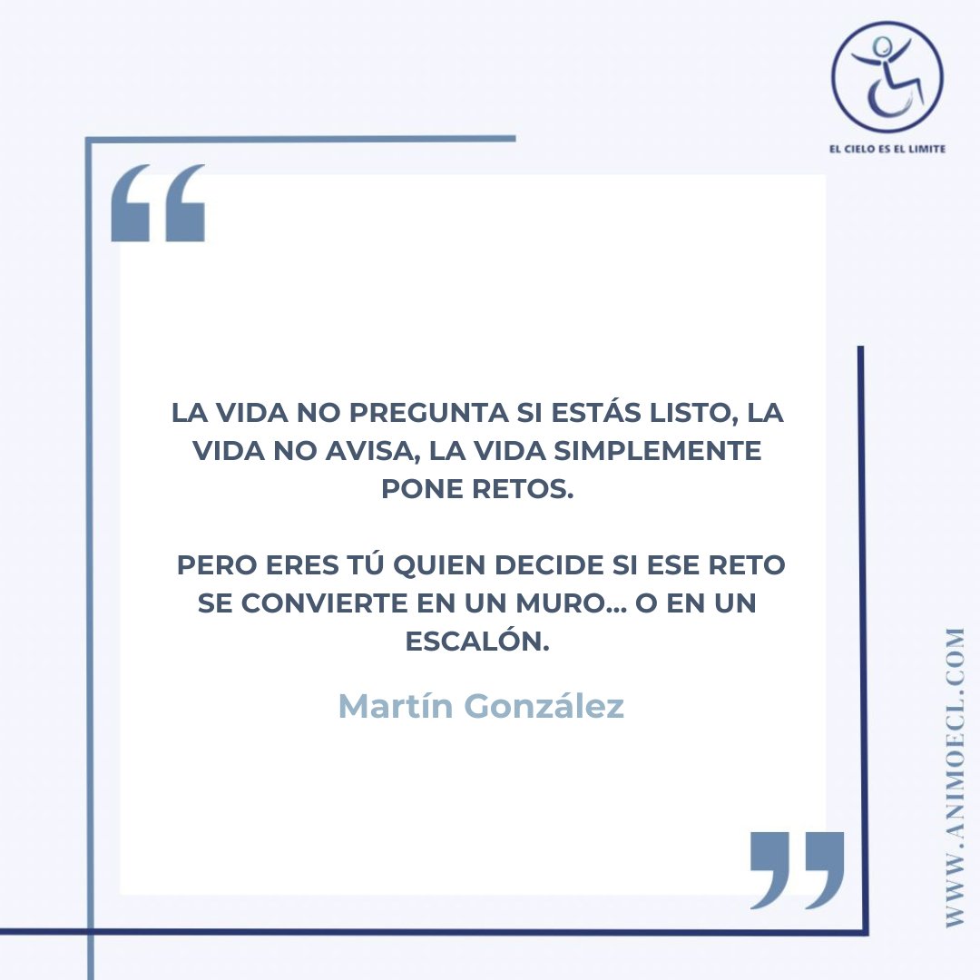 animoecl's tweet photo. Ningún reto es más grande que tu voluntad.

Ánimo... ¡sí se puede! 👨🏻‍🦽 https://t.co/m7thyj4zDZ