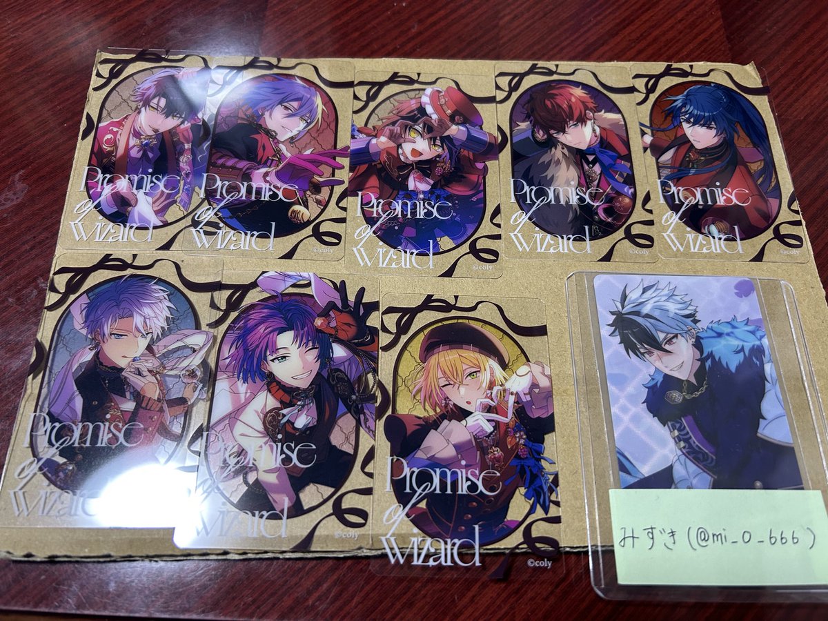 mi_o_666's tweet photo. 【交換】魔法使いの約束 まほやく VD バレンタイン クリアカード

譲▶︎ホワイト オーエン スノウ ミスラ オズ アーサー ムル ルチル ファウスト フィガロ レノックス ネロ シノ クロエ シャイロック ラスティカ ヒースクリフ カイン

求▶︎ブラッドリー>>定価 https://t.co/r6dkjbQ9xp