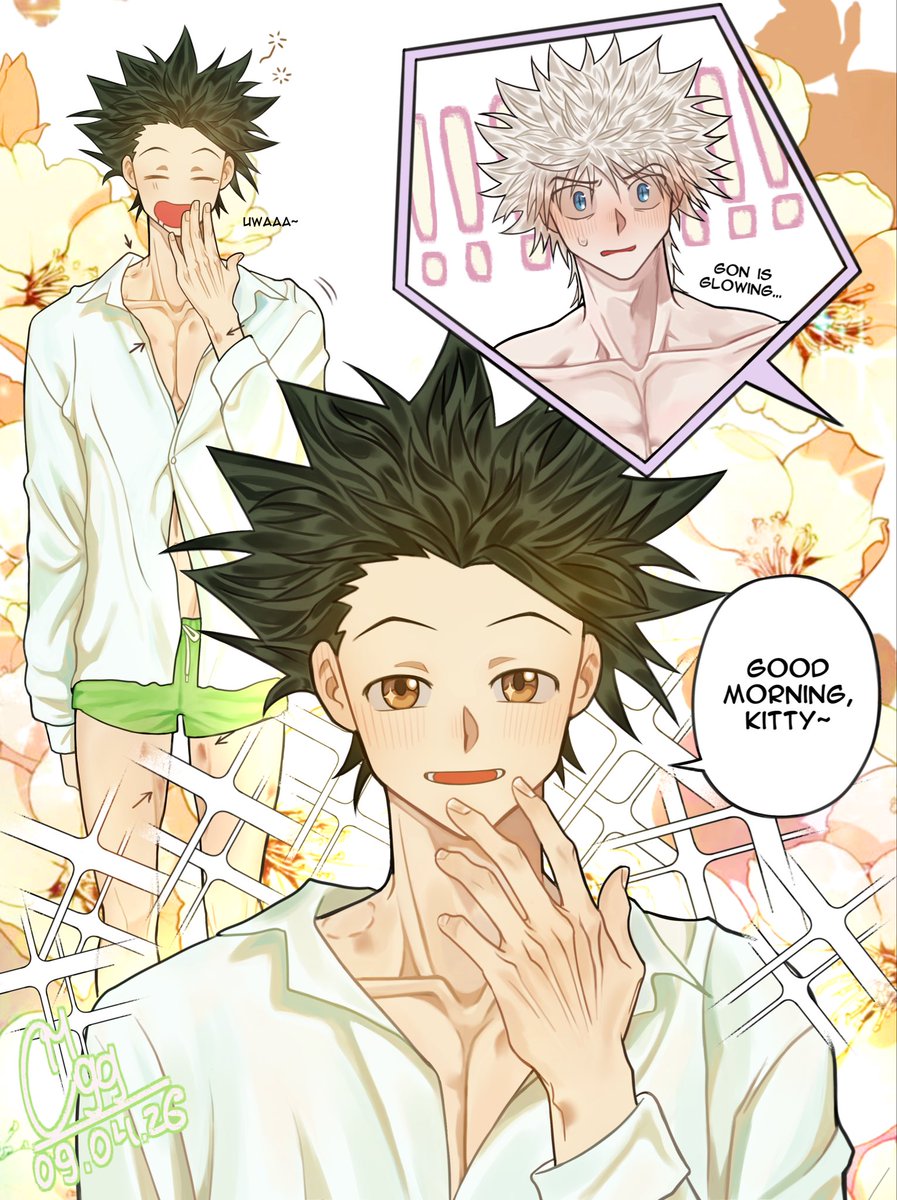coffee_milk99's tweet image. ☀️🌻🐶
#hunterxhunter #hxh #killugon #gon