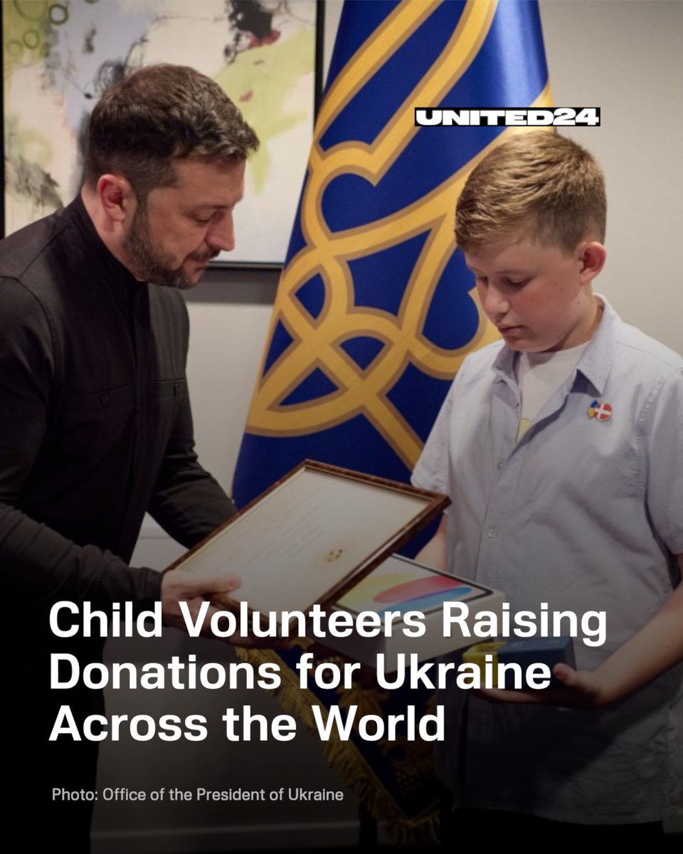Young volunteers from around the world unite to help Ukraine
💙💛

Raising funds and organizing events. Using their creativity as a tool, and kind hearts as a guiding light, children help those in need.

These small acts of kindness 
sustain Ukrainians through our darkest hours🧵