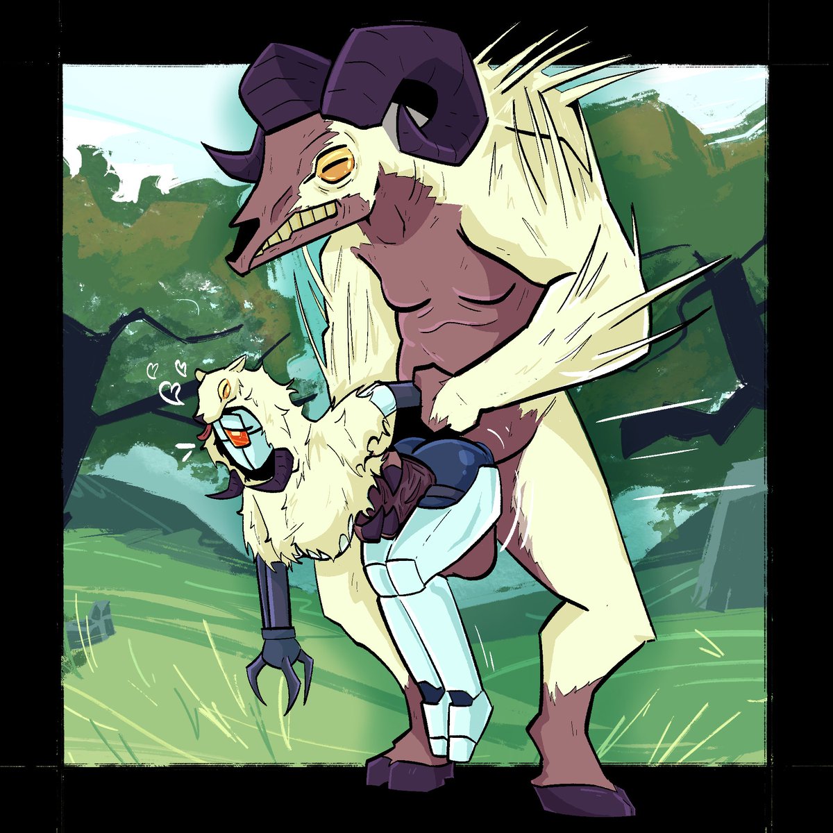 Tok0dama's tweet photo. Sheepsquatch Mating https://t.co/px5b1DOvSd