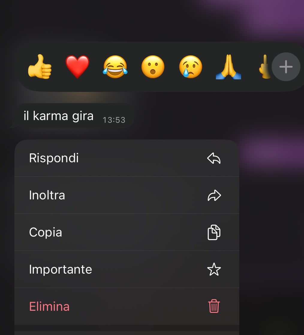 se il karma esistesse probabilmente ora sarei morta