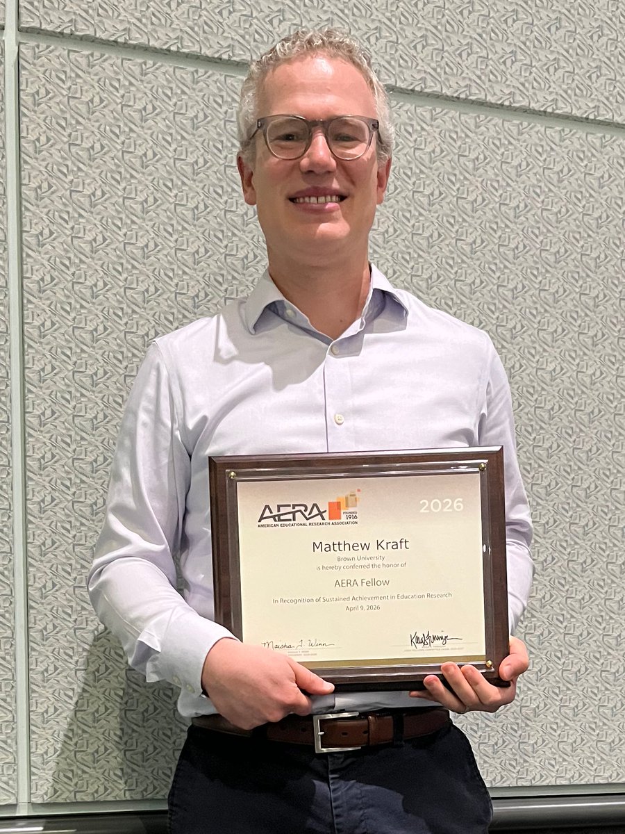 MatthewAKraft's tweet image. So honored to be inducted as an AERA Fellow this morning. @AERA_EdResearch #AERA2026