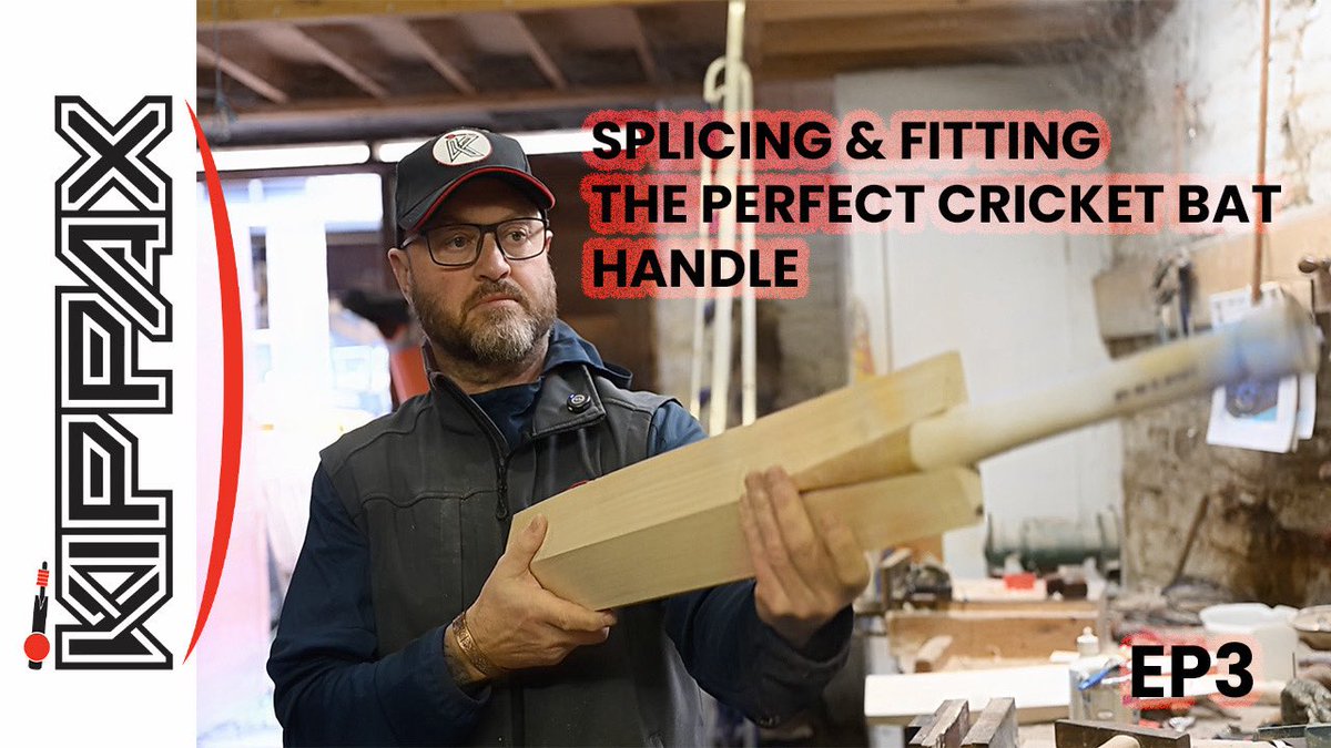The handle is the engine room of a cricket bat. In Episode 3, we head back into the workshop with Chris Kippax to see the surgical precision required to splice a handle into our top-of-the-range “Grail” bat.

youtu.be/mZX3KK5f8J0?si…