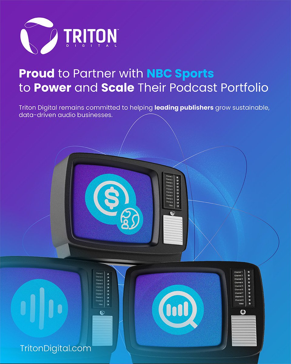 TritonDigital's tweet image. In case you missed it!

NBC Sports has selected Triton Digital to power its podcast hosting, measurement, and monetization.

Read more: hubs.ly/Q04bcVwK0

#TritonDigital #Podcasting #DigitalAudio #AdTech #SportsMedia #PodcastMonetization