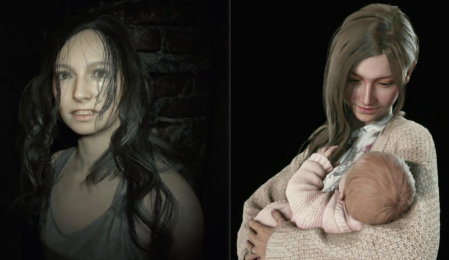 YouGotWorms2's tweet photo. I bet the reason Mia's hair is so much darker in RE7 compared to Village is because of how greasy she must have been from not showering for 3 years #residentevil #residentevilvillage #RE8 #miawinters #ethanwinters #rosewinters #chrisredfeild #isreal #fypシ゚viral #videogame https://t.co/DEq582GkPQ