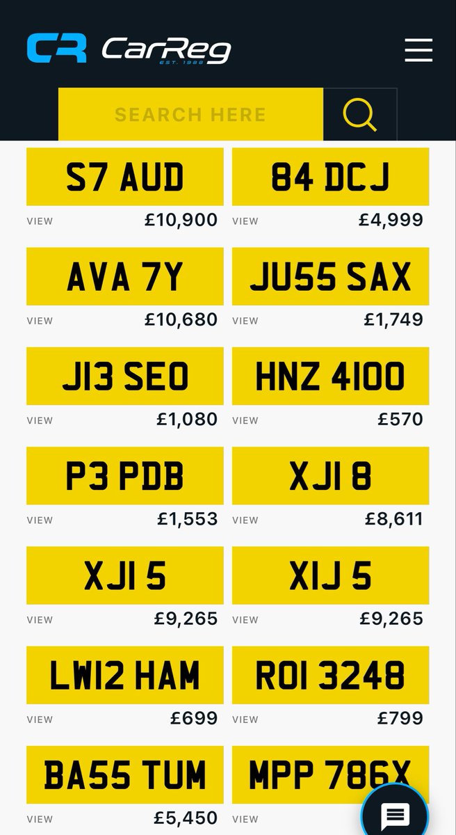 CarReg - Private Number Plates tweet media