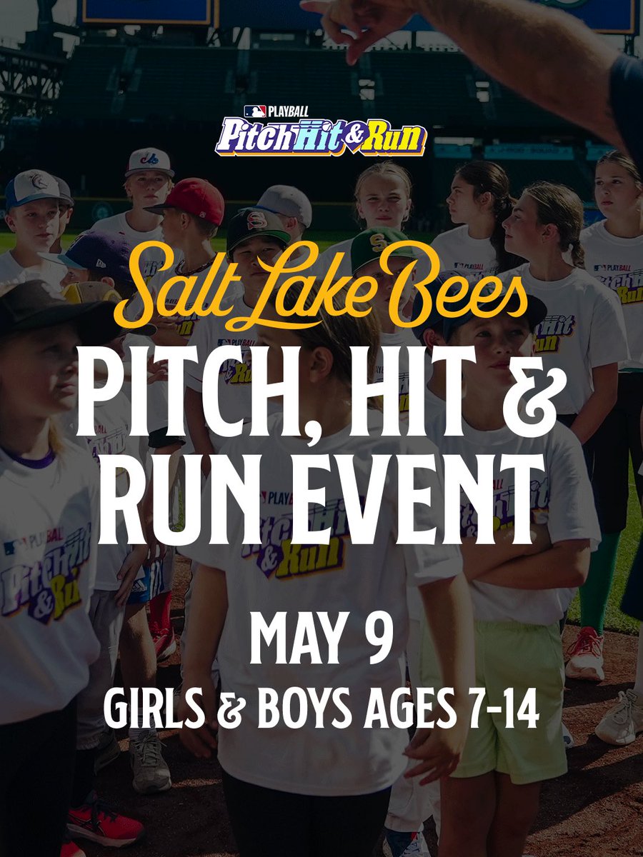 Calling all young ballplayers 📣

Sign up for our Pitch, Hit, &amp; Run Event: bit.ly/PitchHitAndRun