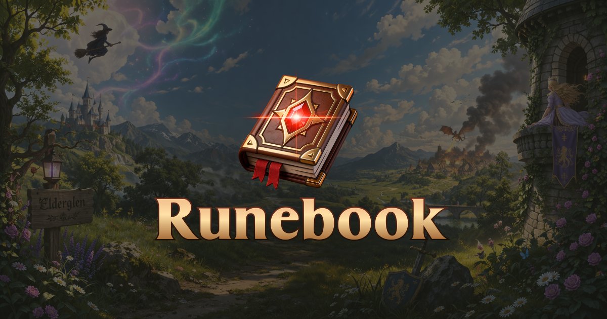 Runebook tweet media