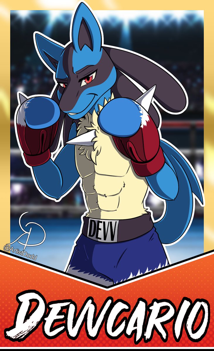 Got a really nice commission featuring a boxing card for my Lucario 🥊

Artist Artistdodd on Bluesky