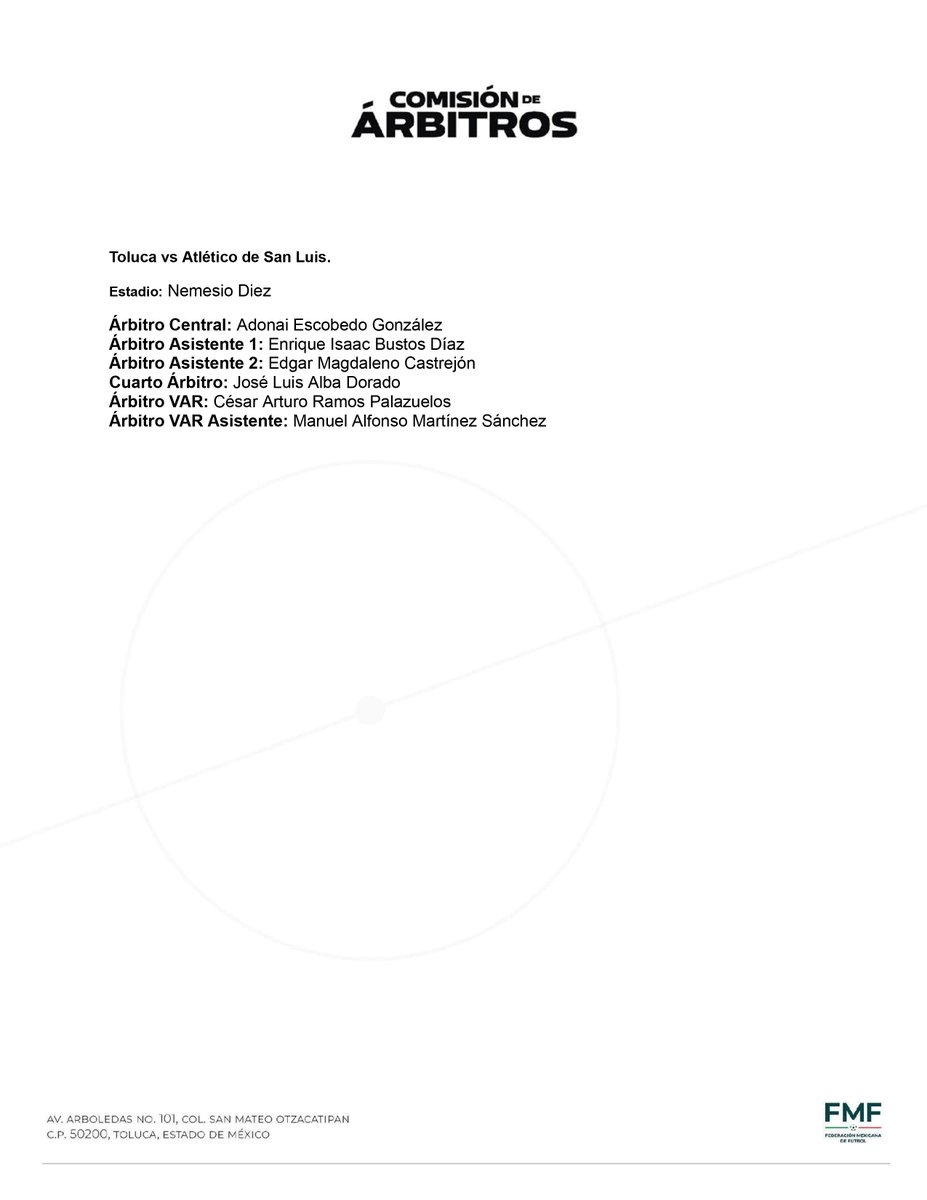 Comisión de Árbitros tweet media