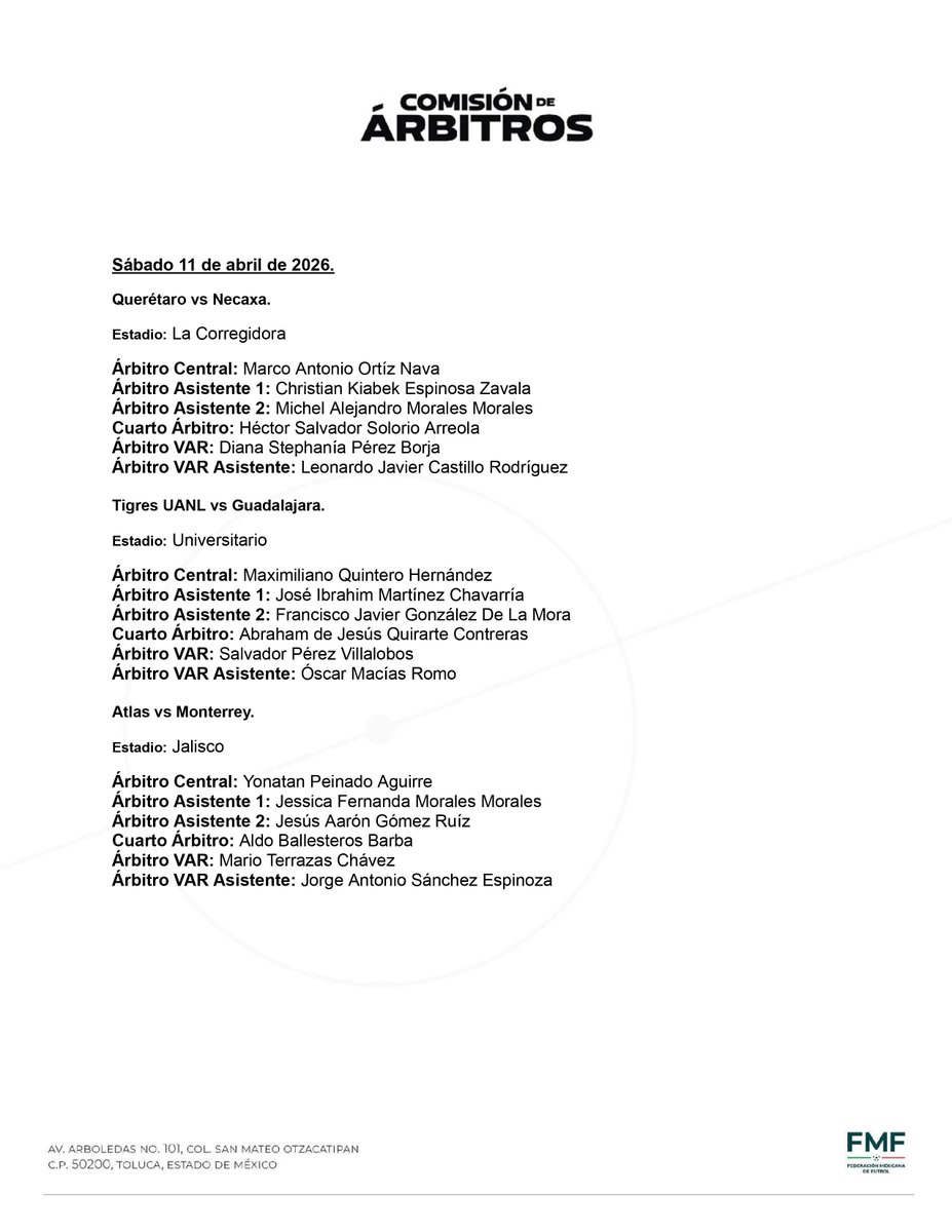 Comisión de Árbitros tweet media