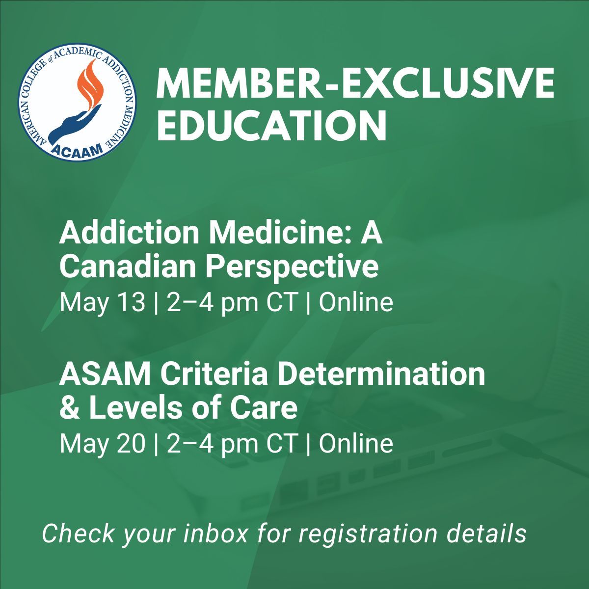 American College of Academic Addiction Medicine tweet media