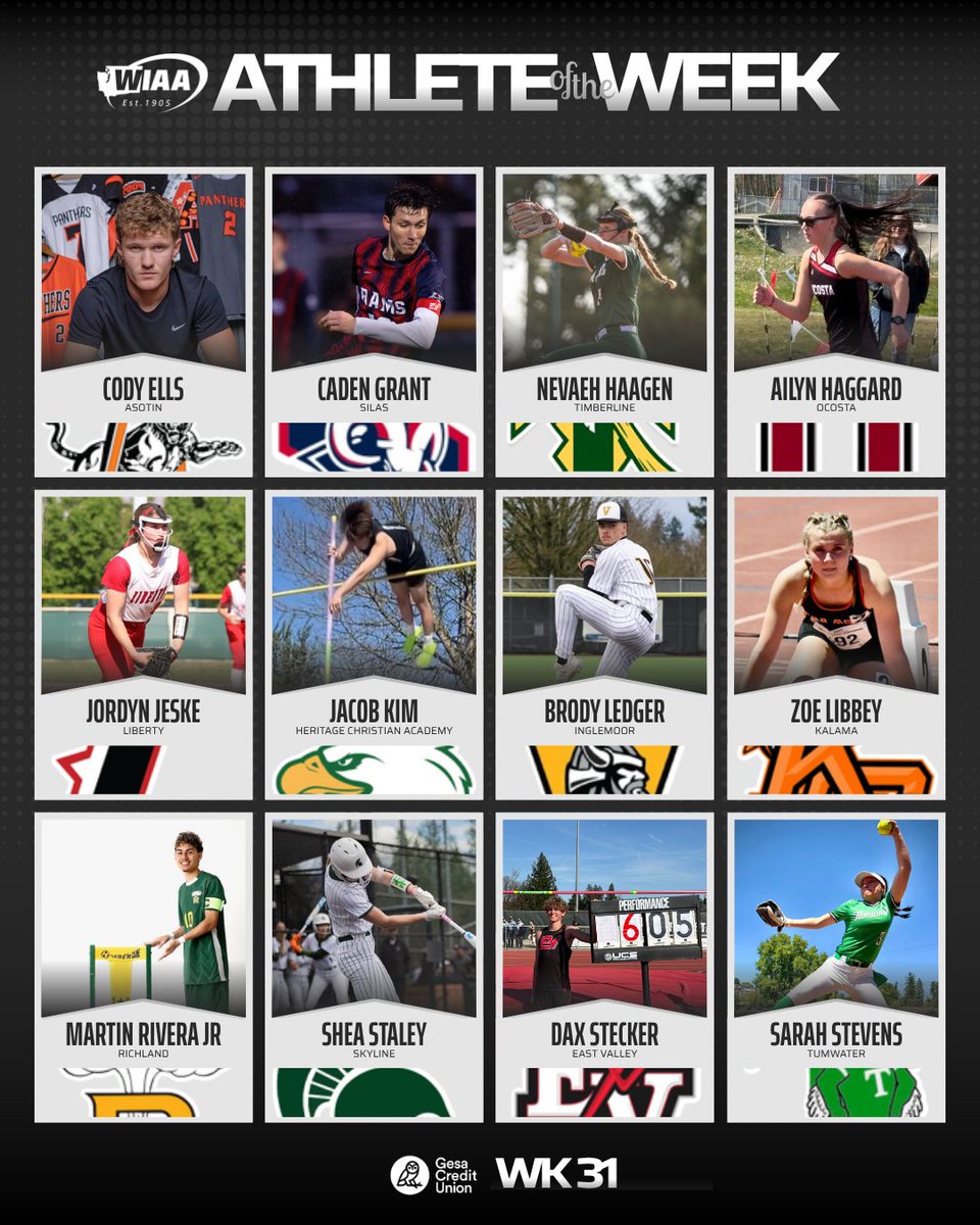 wiaawa's tweet photo. Congratulations to our WIAA/@GesaCU Athlete of the Week week 3⃣1⃣winners!

FULL DETAILS  https://t.co/vtpEqSTaPA https://t.co/8X4tQ2SbhO