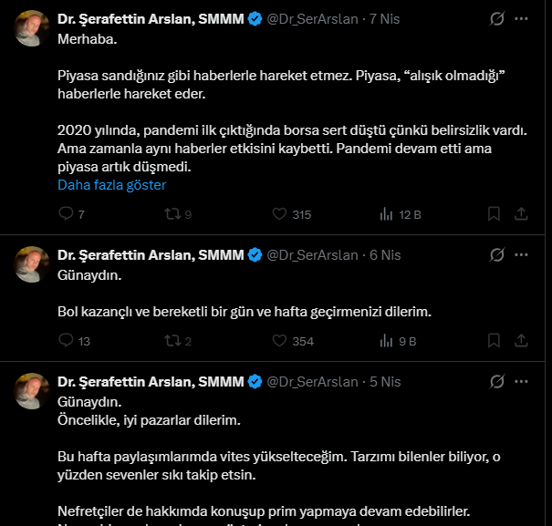 En son eğitim satın alın dedi. 
Diğer paylaşımlar boş. 

Yatırımcı parasıyla adam oldular.