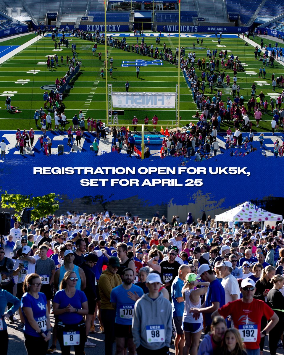 UKAthletics's tweet photo. Registration for the UK5k, Presented by Kroger Simple Truth, is open now: https://t.co/qvY4UbGLtA

Sign up to enjoy this exciting spring event on the morning of April 25! https://t.co/shEmdykd5a