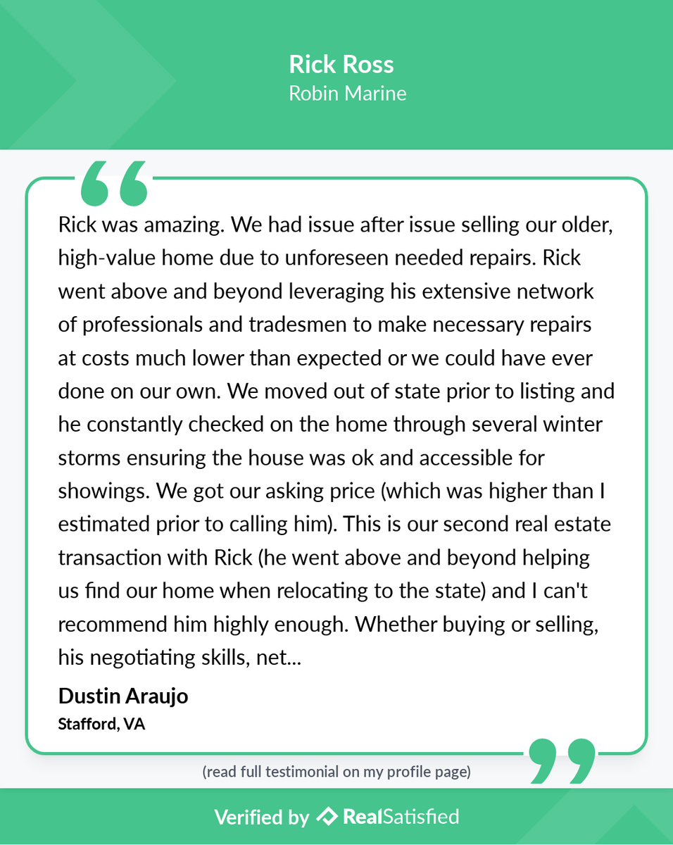RickRossRealty's tweet photo. Smiling from ear to ear as I read this wonderful recommendation. https://t.co/3YuuIjJenq via @realsatisfied https://t.co/Z1H4UFhEcy