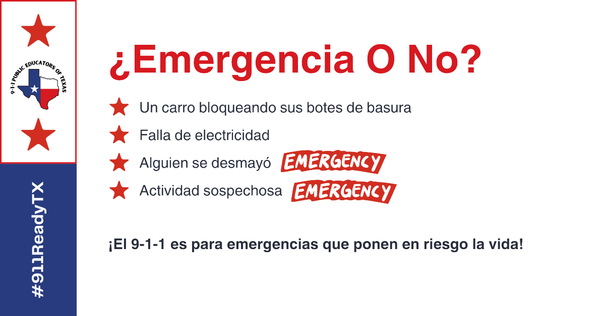 NCT9_1_1's tweet image. When seconds count, 9-1-1 must stay available for true emergencies! If it’s life-threatening or dangerous, call 9-1-1. For everything else, use local non-emergency numbers to keep lines clear for those who need urgent assistance. 😊

#911ReadyTX #911EducationMonth #Emergency