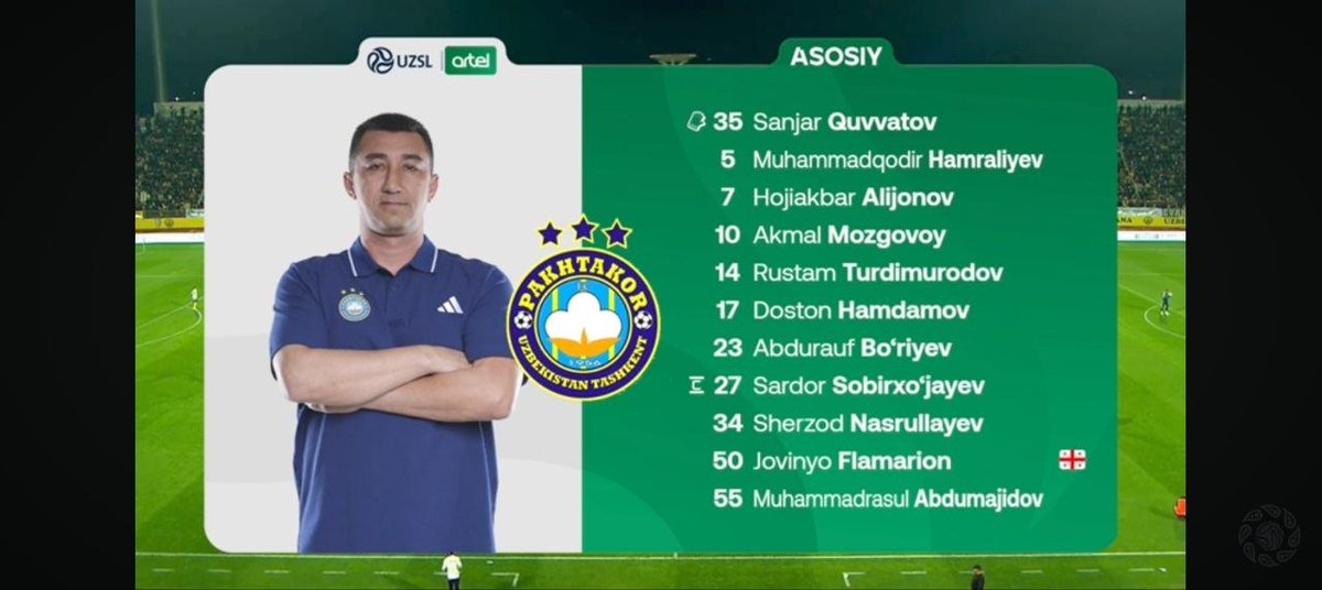 IsroilovSaidi's tweet photo. Flamarionni qaysi qarindoshi Gruziyadan? @pfl_uz https://t.co/oC8IaZk7IC