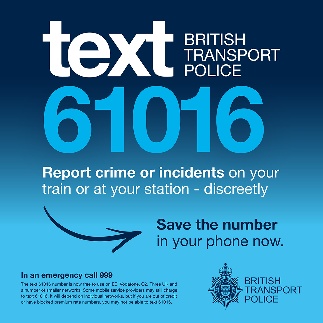Saving 61016 into your phone can help you report crime discreetly by ...