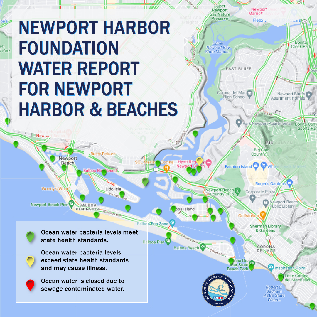 NwprtHrbrFndtn's tweet image. Newport Harbor Foundation Water Quality Report

Ocean water bacteria levels exceed state health standards in the following areas: 
Newport Dunes North

Sampling results by @ochealthinfo on 04.08.2026

#NewportHarborFoundation #NewportHarbor #OCHealth #HealthyHarbor