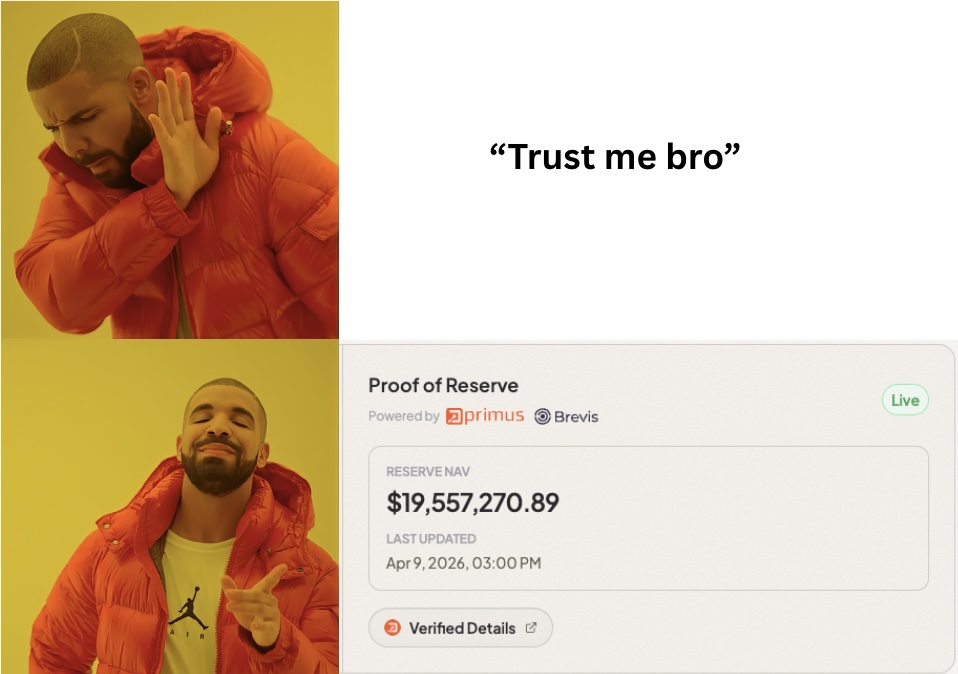 At Perena, we are building the proof into our infrastructure because users deserve better visibility into what’s backing their yield-accruing assets.

With the latest Proof of Reserve update, USD Star is now continuously verified through Zero-Knowledge Proofs <a href="/primus_labs/">Primus Labs</a>