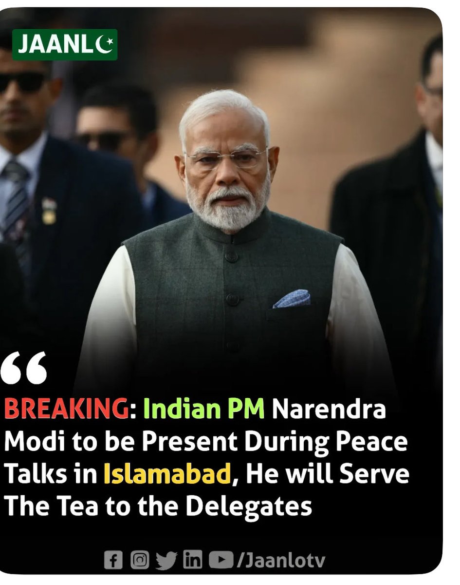 DocMZK's tweet photo. BREAKING NEWS!
MODI IS COMING TO PAKISTAN??? https://t.co/eMxKXZllIA