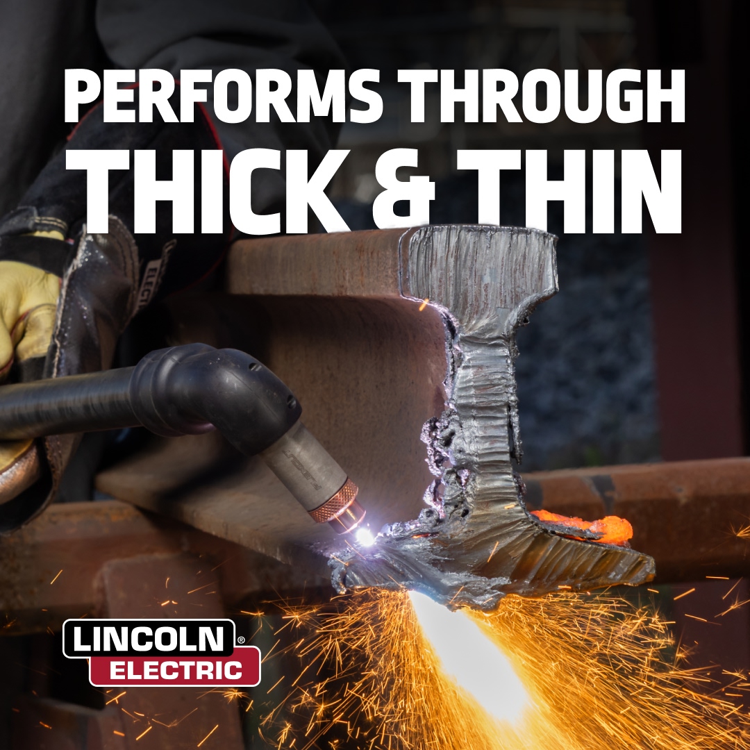 LincolnElectric's tweet photo. FlexCut plasma cutters perform through thick, thin, and everything in between: https://t.co/peYhPRP7eO
#CutRed #WeldRed #WeldRedNation https://t.co/XLEcfZPGDA