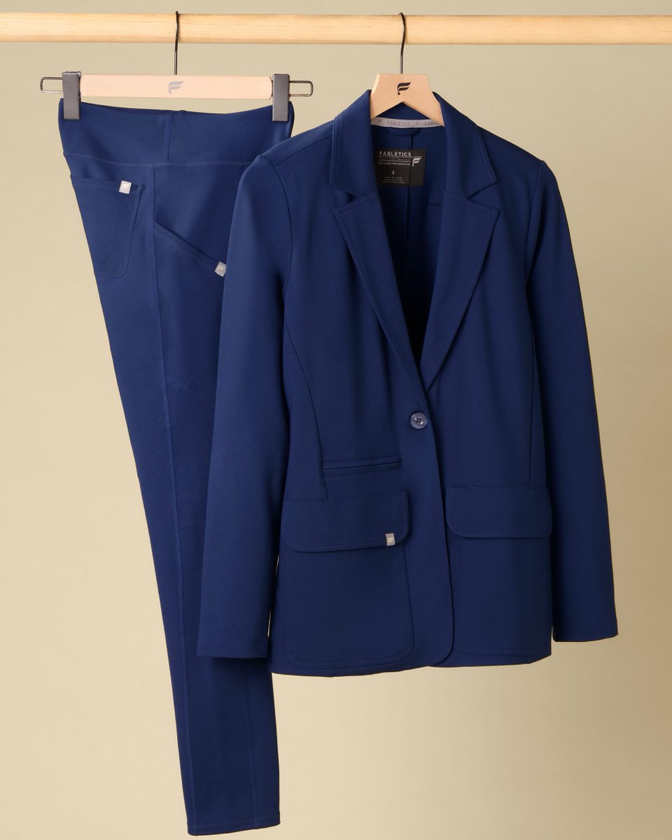 FableticsScrubs's tweet photo. Scrub Blazer +  Pull On Scrub Pant = your new go-to set 🙂‍↕️

Perfect for desk days, admin hours, or anytime you want  polished style without sacrificing comfort. 

Available now. https://t.co/kSLNz8XqHu