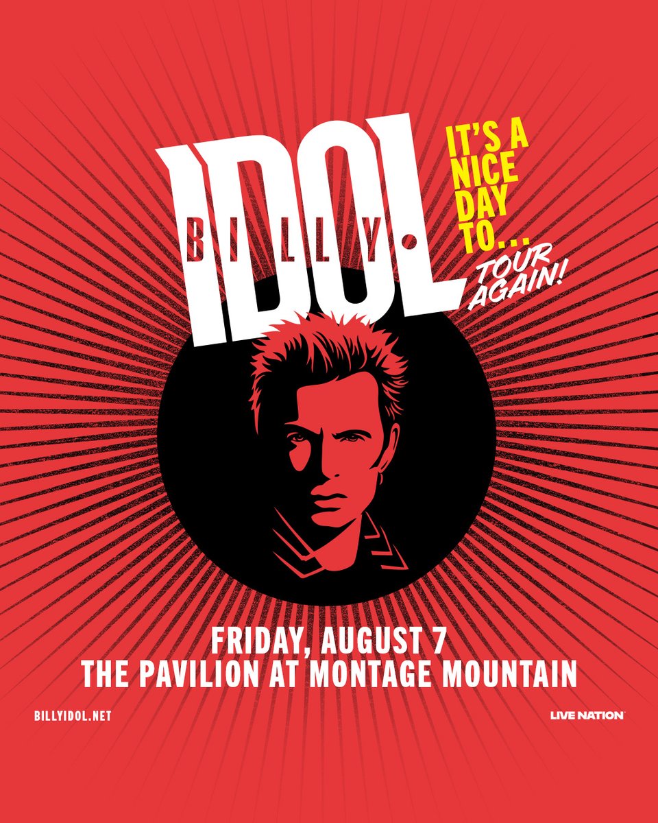 pavilion's tweet photo. PRESALE IS LIVE! Grab your early access tickets NOW!

🎶 7/12 Alabama
🎶 8/7 Billy Idol

🎫 https://t.co/do2MhqbkPF

Live Nation Presales are available exclusively to Live Nation All Access members. No code needed. It only takes a minute to join and membership is free. https://t.co/8orTr9O3F7