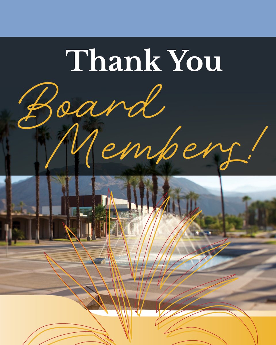 This #ThankYouThursday, we recognize the <a href="/CollegeofDesert/">College of the Desert</a> Foundation Board of Directors during National Volunteer Month. Their leadership helps expand opportunities for students and strengthens our community.

Thank you for your dedication.

Learn more:
codfoundation.org/board-of-direc…