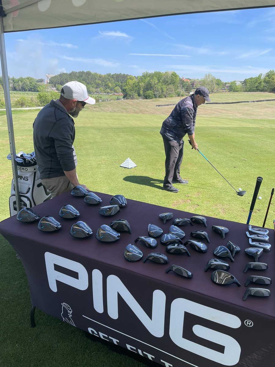 Clemson_Golf's tweet photo. PING fitting day at The Walker Course until 4pm today. 
Come on out! https://t.co/yC11RFyx6M