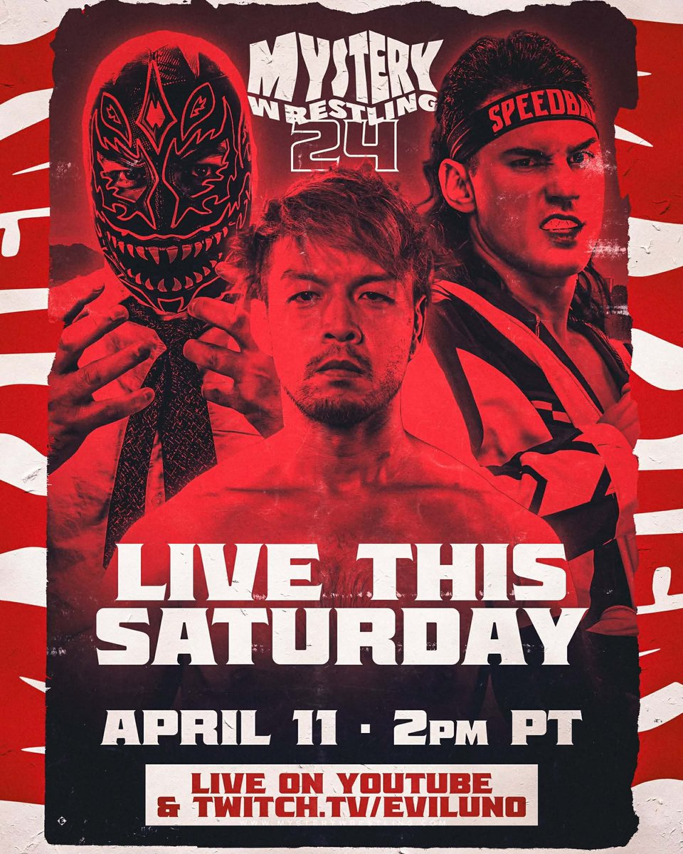 MysteryWrestlin's tweet photo. CONTEST ALERT!

We have TWO TICKETS to GIVEAWAY for #MysteryWrestling24 in Vancouver, BC THIS SATURDAY during #AEWDynasty weekend!

Quote this with your most creative #MysteryWrestling meme and a winner will be selected TONIGHT at 11:59 PM ET!

*Contest running on X and Bluesky https://t.co/hLMRGXMaYx