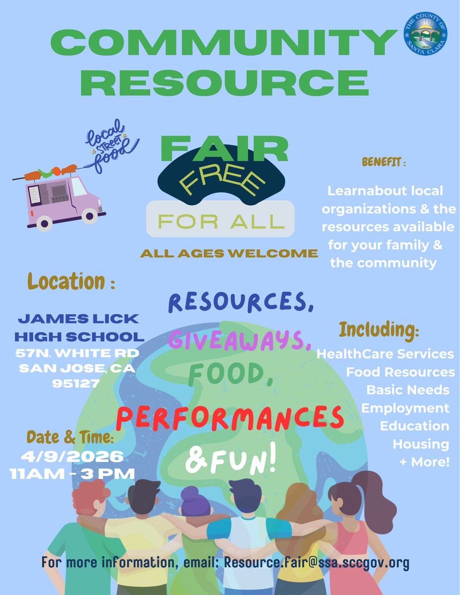Join our Community Resource Fair on April 9, 2026, from 11 am - 3 pm at James Lick High School. We will have resources, giveaways, food, and much more. We hope to see you there!