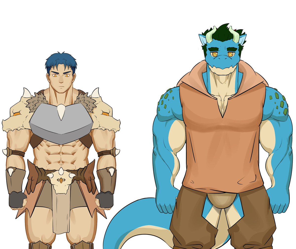 ReRe_R18's tweet photo. I finally have a solid draft of their story flow :) 

#Bara #Furry https://t.co/0GjeY7rk3b