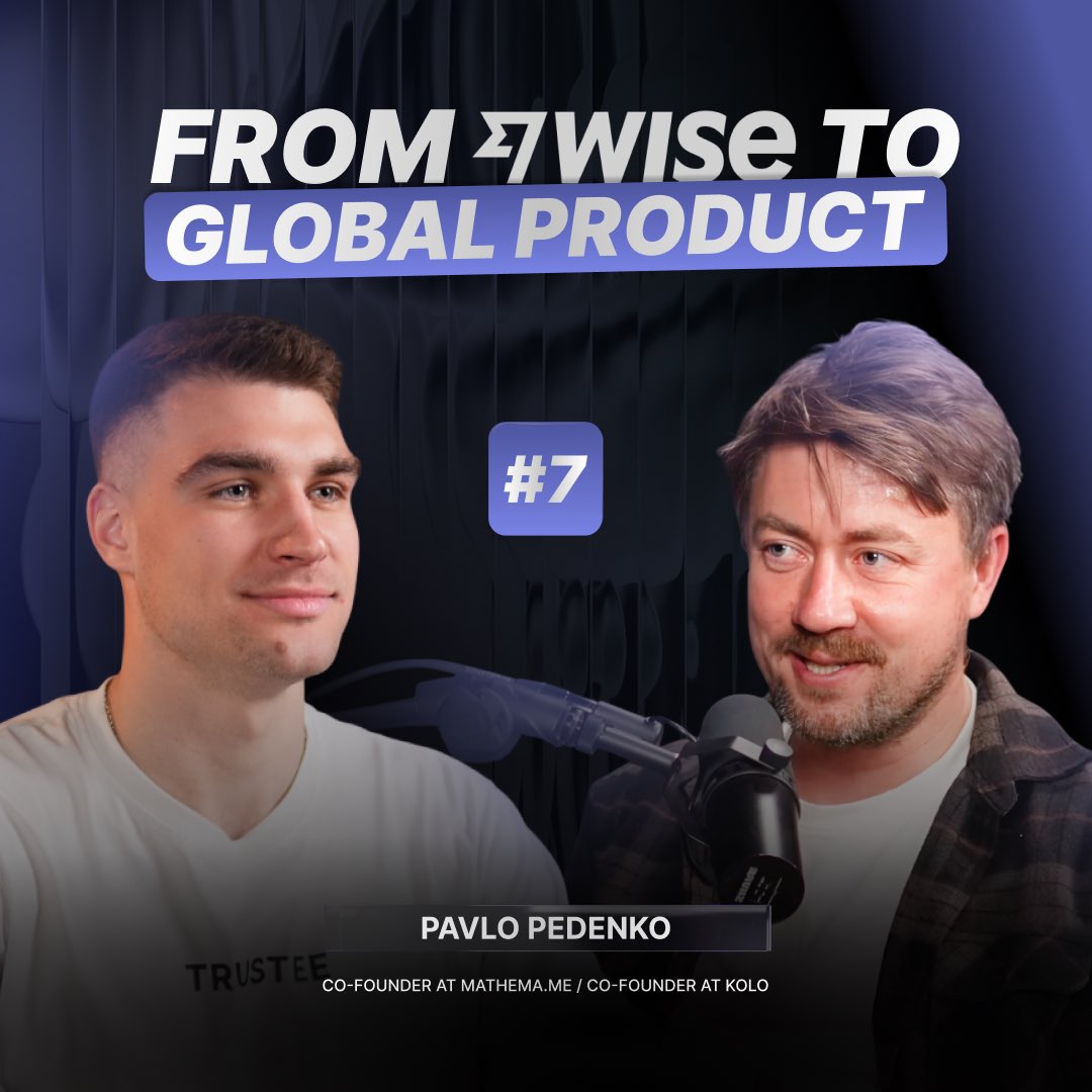 trustee_io's tweet photo. In the new episode of Trustee Talks, host Danylo speaks with entrepreneur and product manager Pavlo Pedenko @graver_ua  — former Wise employee, fintech infrastructure builder, and founder of the education platform Mathema.

We talk about what it really takes to build products at scale, how global fintech works from the inside, and what financial freedom actually means in 2026.