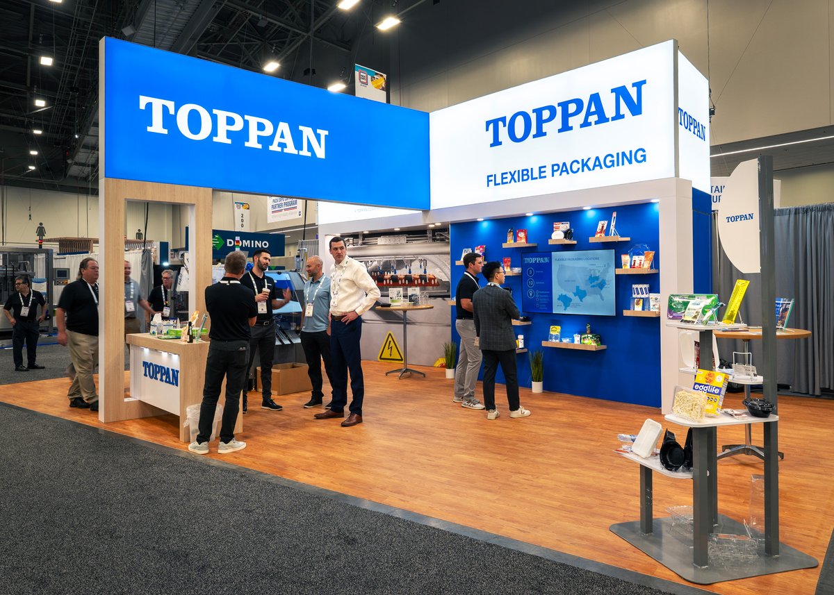 EngageStar's tweet image. Toppan's objectives at this year's PACK EXPO were clear, and we delivered in a big way. STAR helped craft a cohesive exhibit that harmonized division-specific storytelling under a unified Toppan brand identity. Learn more: hubs.li/Q03Z7TYH0

#PACKEXPO #SustainablePackaging