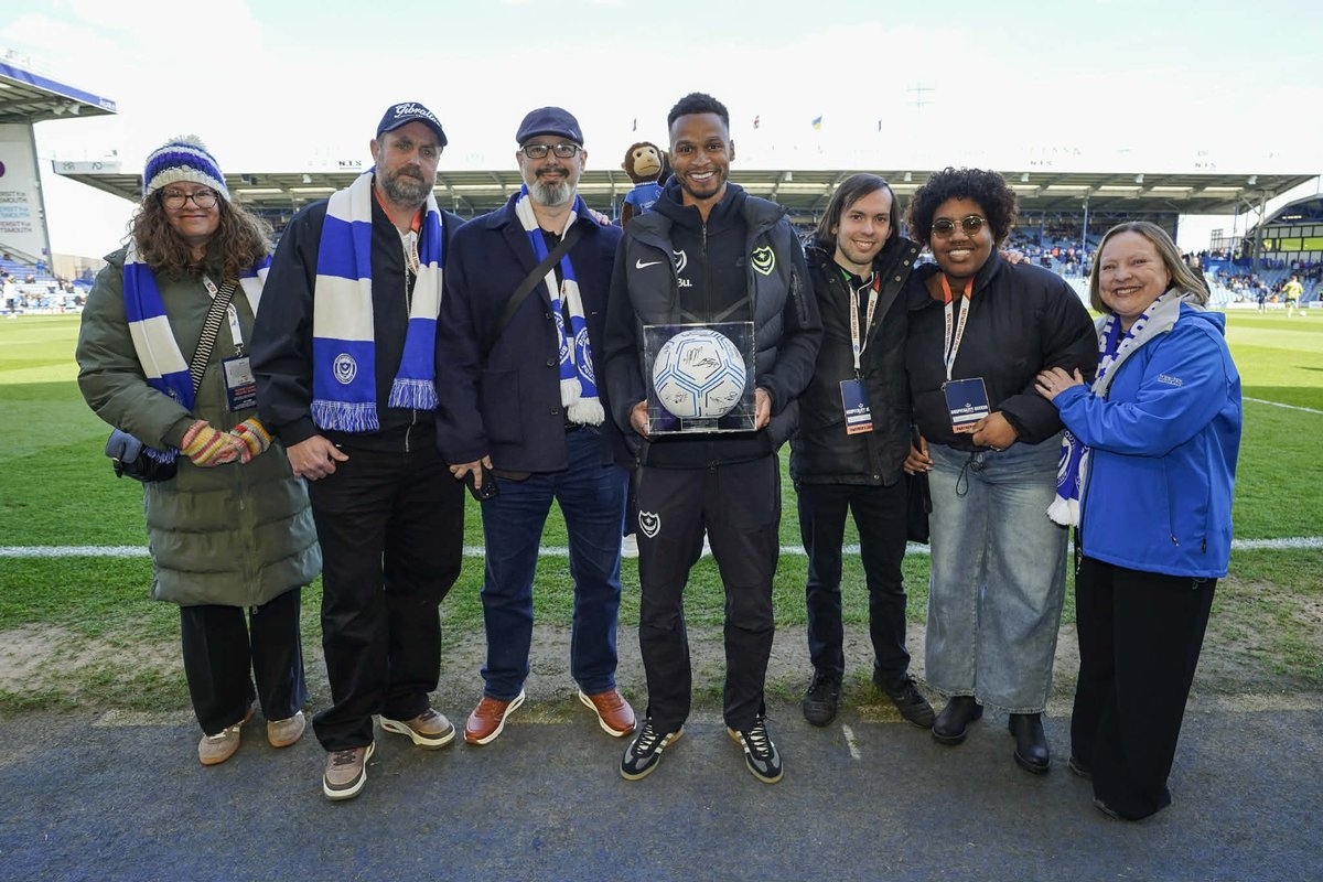 GibMonkeyPompey's tweet photo. What a way to celebrate a birthday.
Being invited pitch side before the kickoff,
Shaking hands with the Great #JoshMurphy,
Sitting right behind the #Pompey bench,
Sharing the occasion with an old school mate (fellow mental Pompey fan) my Wife & Son,
Enjoying a fantastic breakfast in the partners lounge pre match,
Getting to meet Portsmouth FC Legends #KitSymons & #SvetoslavTodorov,
Introducing #GibraltarMonkey to them as well as to midfielder extraordinaire #AndreDozzell Pompey Man of the Matchโฆ ๐ฎโ๐จ
That was a Carlsberg sort of birthday gift.
Sometimes the best gifts are remembered not kept. ๐ง
Thank you @Pompey. ๐
Now letโs please not get relegated. It could put a bit of a downer on the whole thing. #GreatDay