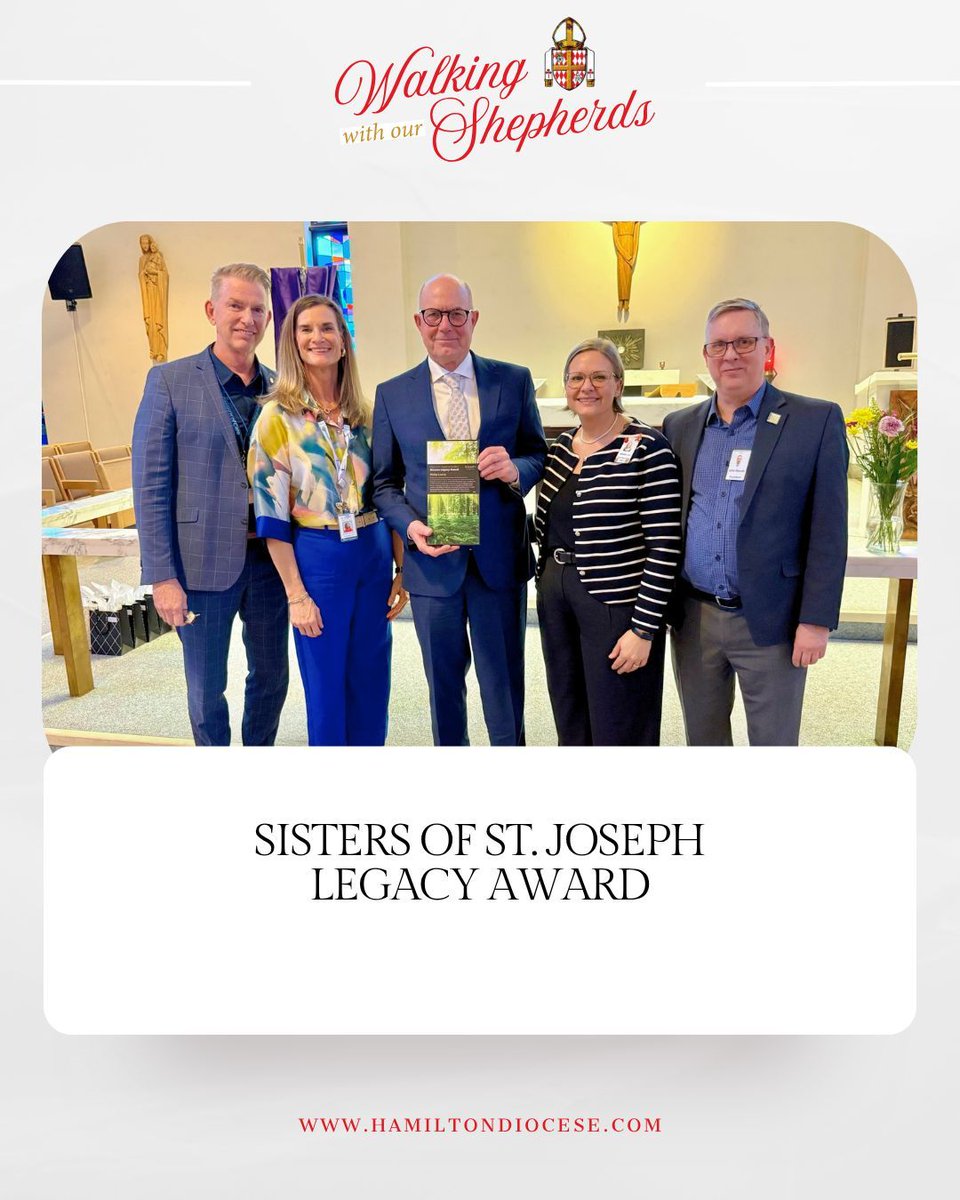 DioceseHamilton's tweet photo. On Wednesday, March 11, His Excellency, Bishop Joseph Dabrowski attended the Legacy Awards celebration at St. Joseph’s Villa in Dundas, honouring staff for their years of dedicated service and outstanding contributions to the community.
#WalkingWithOurShepherds #HamiltonDiocese https://t.co/AoouP51h5t