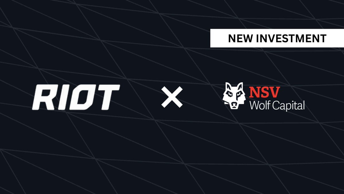NSVWolfCapital's tweet photo. We are excited to announce NSV’s fourth investment into a venture capital firm from our Fund V: Riot Ventures.

Riot Ventures is a VC firm specializing in early-stage hard-tech startups. With a focus on space, defense, and energy, it has a strong track record of identifying and backing companies that go on to define these markets.

We look forward to working together going forward.