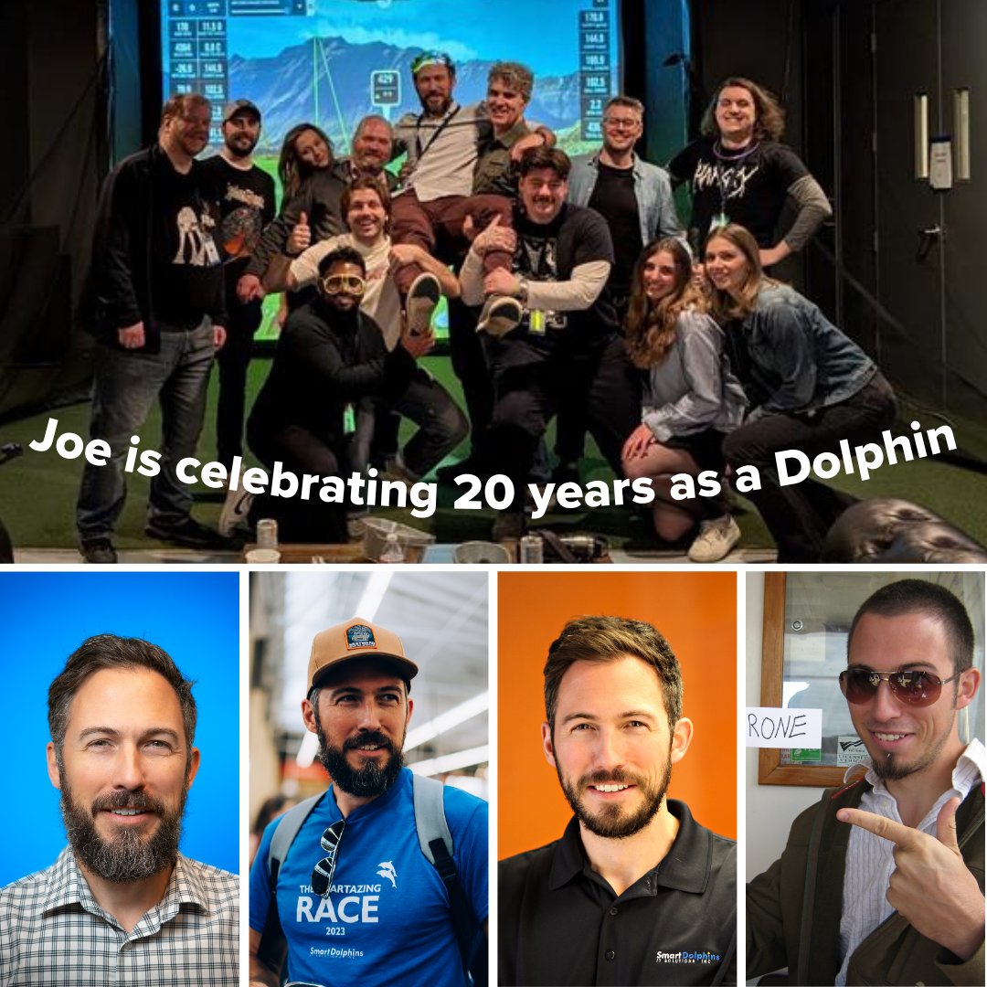 Joe joined Smart Dolphins in 2006 and has been an unwavering constant ever since. His experience and commitment to other Dolphins and clients have made our company stronger year after year.

The team is better because of all you do. Thank you, Joe.
