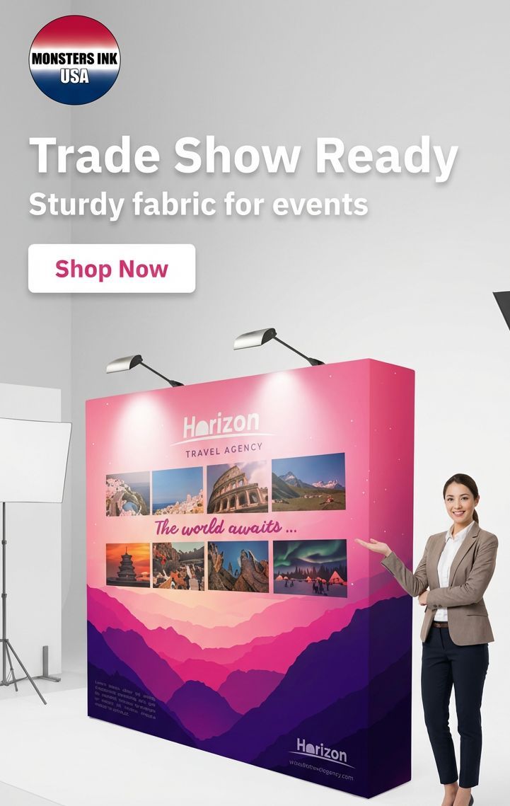 MonstersINKusa's tweet image. Make your next event unforgettable with Monsters INK — custom backdrops and pop up printing that deliver eye-catching, high-quality visuals with fast turnaround. Perfect for events, trade shows, photo ops &amp;amp; retail. DM us or visit link in bio! #MonstersINK #CustomBackdrop