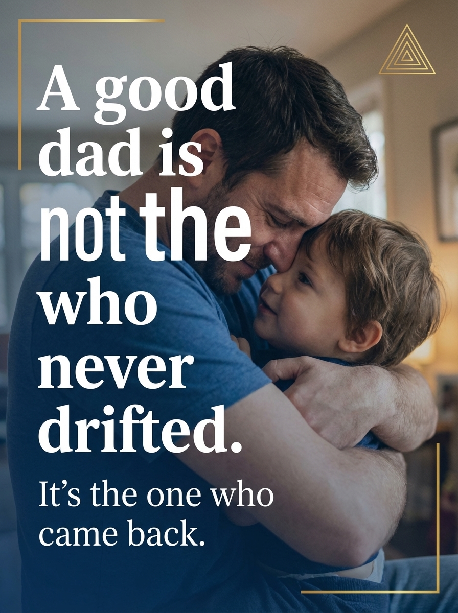 FatherFFormula's tweet photo. You didn’t fail… you drifted.
And drifting happens to men who carry too much for too long. 

But your kids don’t need perfect.
They just need you to come back. ❤️ 

https://t.co/POxILlBp6v https://t.co/76yXlPM2x2